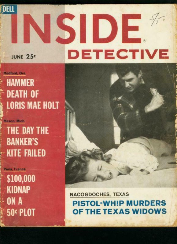 INSIDE DETECTIVE DEC 1961-PISTOL WHIP MURDERS-TRUE CRIME- G