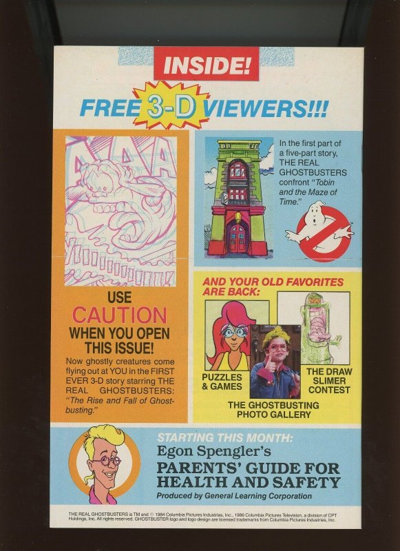 (1986) The Real Ghostbusters Spectacular 3-D Special: WITH 3-D GLASSES (8.0/8.5)
