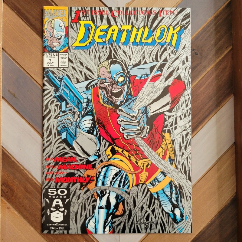 DEATHLOK #1 NM, unread (Marvel 1990) 1st solo Deathlok, Premiere! Foil cover