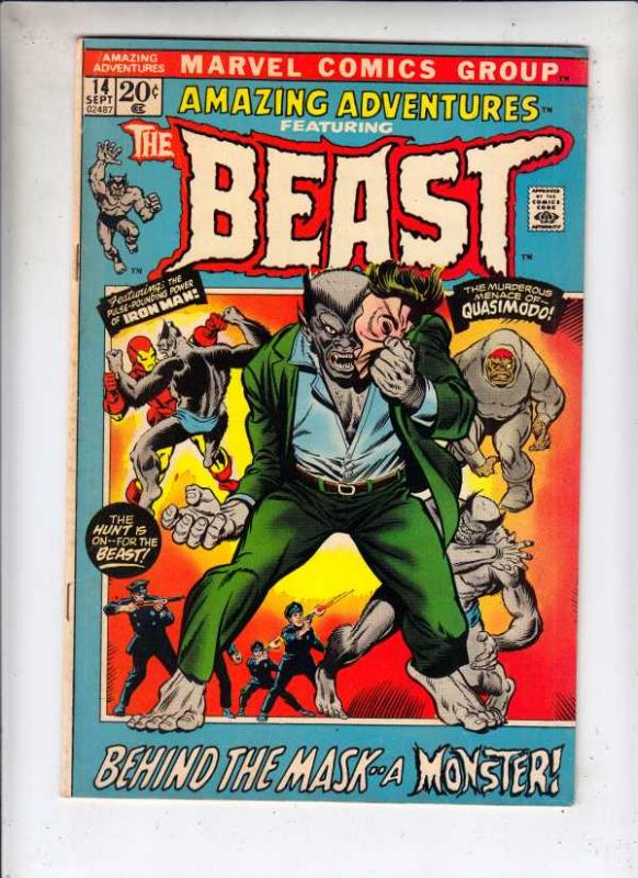 Amazing Adventures #14 (Aug-71) VG/FN Mid-Grade The Beast