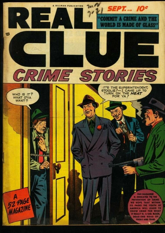 REAL CLUE CRIME STORIES V.3 #7-PRE CODE CRIME VIOLENCE FN-