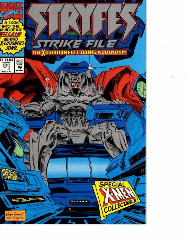 Lot Of 2 Marvel Comic Books Stryfes Strike File #1 and Sleepwalker #3  ON5