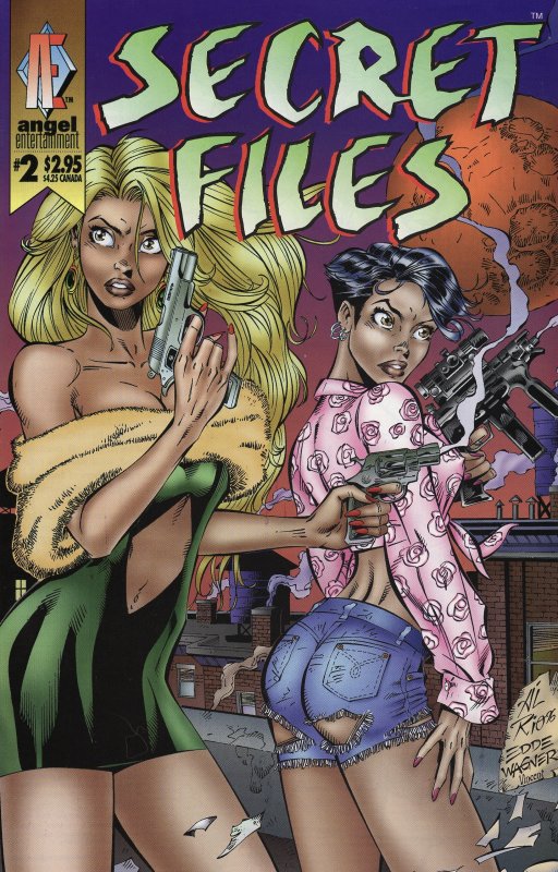 Secret Files #2  (1996) Lot of 4. Regular, Platinum, and 2 Nude covers