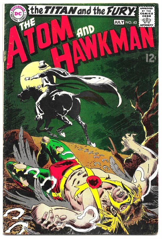 THE ATOM & HAWKMAN #41 - 43 (1969) 7.5 VF-  3 Issues! J. Kubert! M. Anderson!