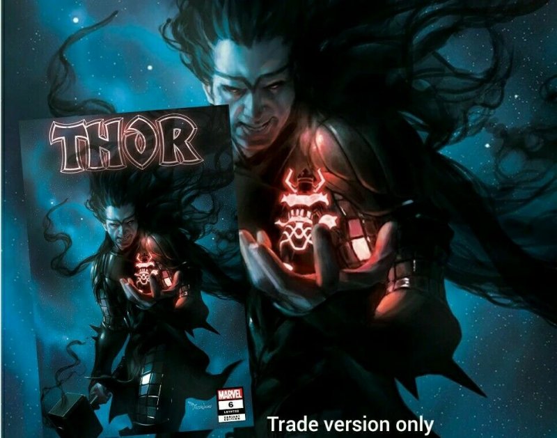 ? Thor #6 Miguel Mercado Black Winter Galactus Trade Variant Preorder 8