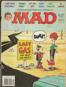 ORIGINAL Vintage March 1982 Mad Magazine #229 For Your Eyes Only Family Feud