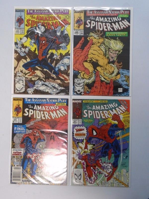 Amazing Spider-Man Lot #303 to #328 - see pics - 12 different books - 6.0 - 1988