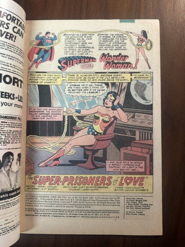DC Comics Presents #32 FN/VF Newsstand Ross Andru Cover (DC 1981)