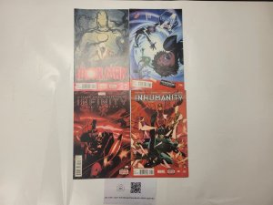 4 Marvel Comics #2 Infinity #1 Inhumanity #8 Mighty Avengers #26 Ironman 18 TJ26