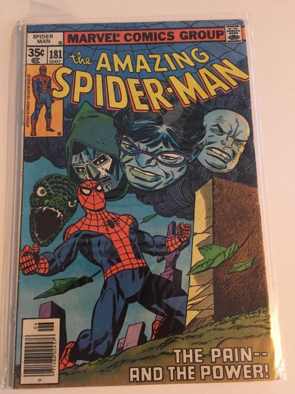 AMAZING SPIDER-MAN V1 #181 1978  THE PAIN AND THE POWER