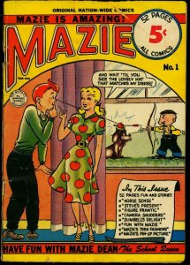 Mazie #1 1950- Golden Age digest comic- Paper Dolls VG 