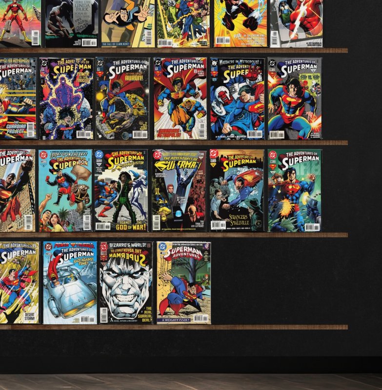 Huge Lot 150+ Comics with Action Comics, Adventures Of Superman & More!