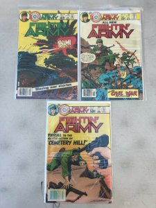 FIGHTIN' ARMY #130, 144, 151 3PC LOT (FN/VF) CHARLTON!! 1981