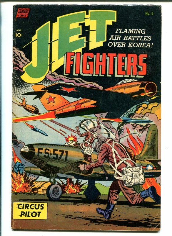 Jet Fighters #6 1953-2nd issue-MIG attack-Korean War-Celardo & Sekowskey-VG-