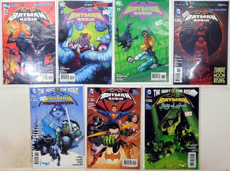 Batman and Robin Lot 7 #3, 13, 31, 40, 32, 2nd 3, 13 2009 DC 1st Print Comics