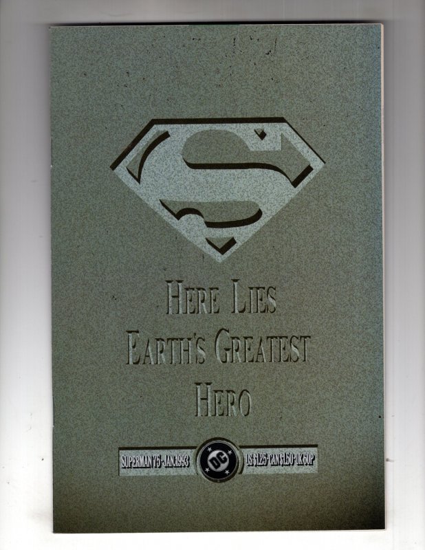 Superman #75 Platinum Edition Unbagged (1993)      / MC#38