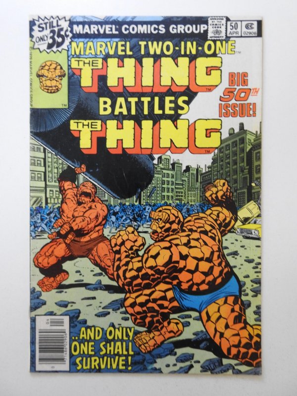 Marvel Two-in-One #50 Thing vs The Thing! Sharp Fine+ Condition!