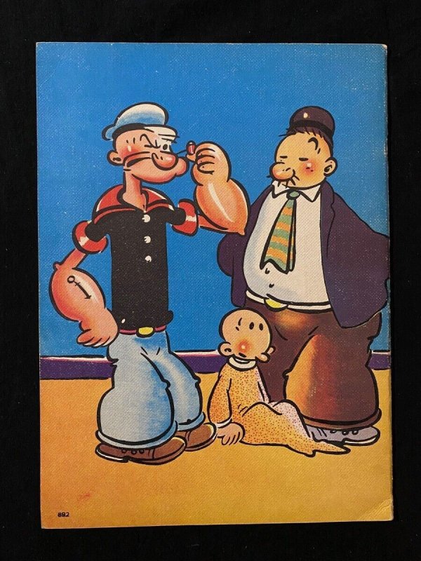 POPEYE 1937-King Features Linen Book-OLIVE OYL-  VF+