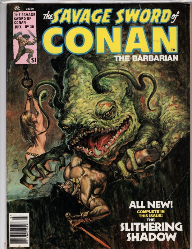 The Savage Sword of Conan #20 (1977) B&W Classic Magazine! [NSC•ECA6]