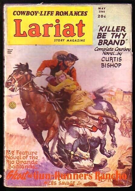 LARIAT-GOOD GIRL ART-COWBOYS-MAY 1946 FICTION HOUSE FN