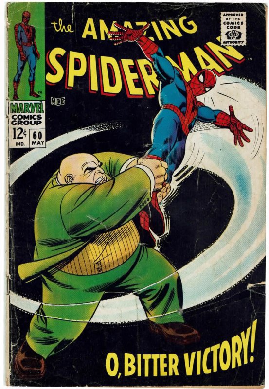 Amazing Spider-Man #60 (1963 v1) Stan Lee John Romita Sr. Kingpin GD