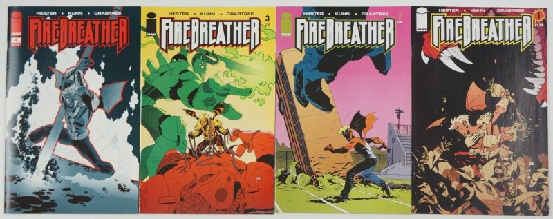 FireBreather vol. 2 #1-4 VF/NM complete series - phil hester - image comic set 3