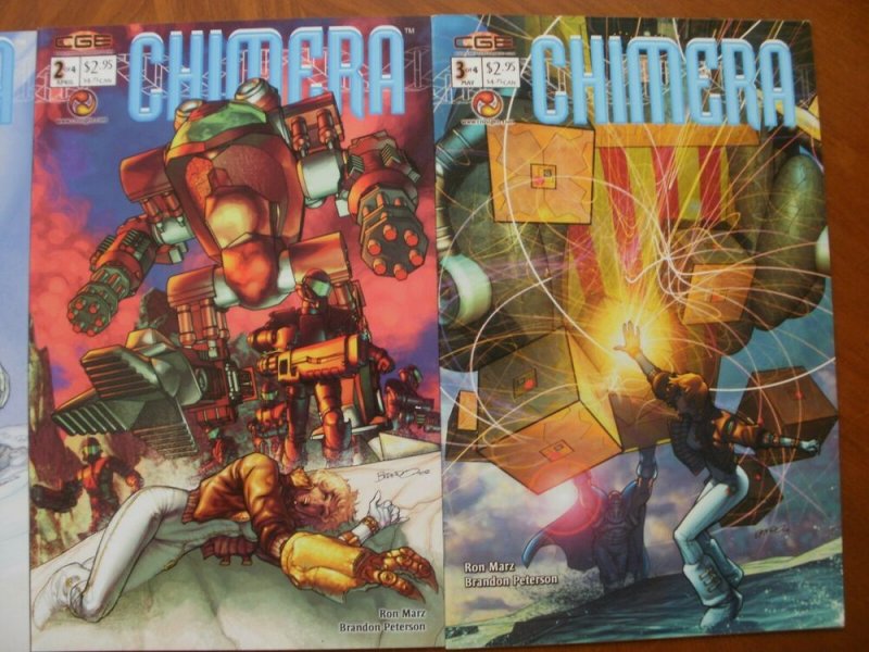 4 Near-Mint Crossgen CHIMERA Comic #1 2 3 4 (2003) Marz Peterson (Complete Set)