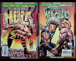 INCREDIBLE HULK #112-113 NM- (Marvel 2008) WORLD WAR HULK Aftersmash ft HERCULES