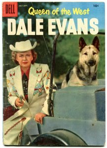 Queen of The West Dale Evans #12 1956- German Shepherd cover VG