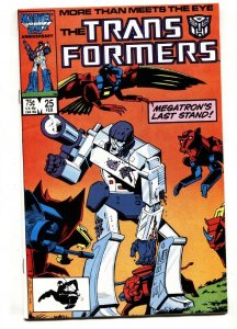 TRANSFORMERS #25 comic book 1987 Marvel - 1st appearance of Predacons