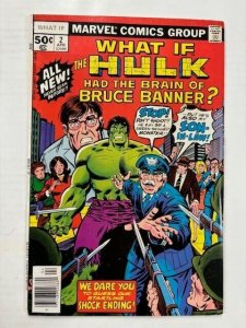 WHAT IF...? #2 THE HULK HAD BRUCE BANNER'S BRAIN? (MARVEL 1977) FINE+