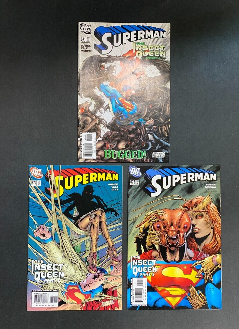 Superman (1939) #'s 671-673 FN/VF (7.0) Insect Queen Storyline Set of 3 ...