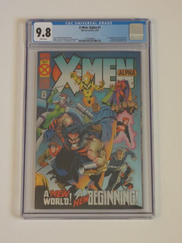 X-Men Alpha #1 CGC 9.8; Chromium cover! Age of Apocalypse! 1st App. Dark Beast!!