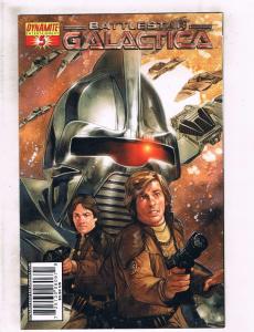 Lot of 4 Battlestar Galactica Dynamite Comic Books #4(2) 5(2) BF5