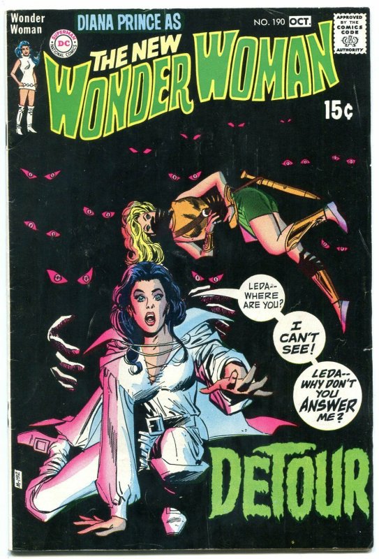 WONDER WOMAN #190 1970- DC COMICS HORROR EYEBALL COVER VG/FN 