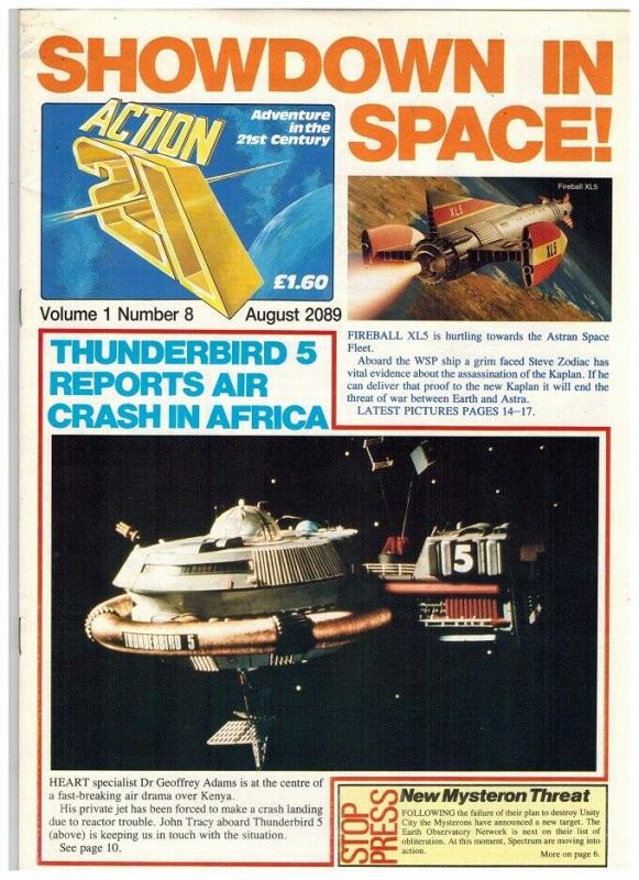 ACTION 21 8 (8/20/89) F GERRY ANDERSON GLOSSY MAGAZINE: 