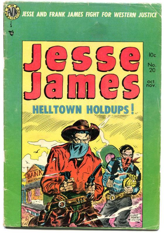 JESSE JAMES #20, VG+, Frank Frazetta, Al Williamson, Western, 1950, Avon
