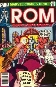 Rom #15 (Newsstand) FN ; Marvel | Spaceknight Bill Mantlo