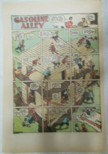 (48) Gasoline Alley Sunday Pages by Frank King from 1934 Size: 11 x 15 inches