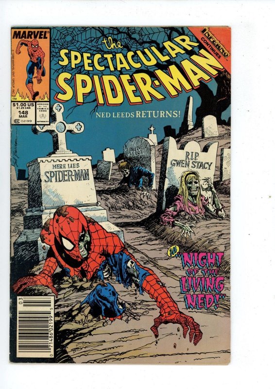 The Spectacular Spider-Man #148 (1989) Spider-Man Marvel Comics