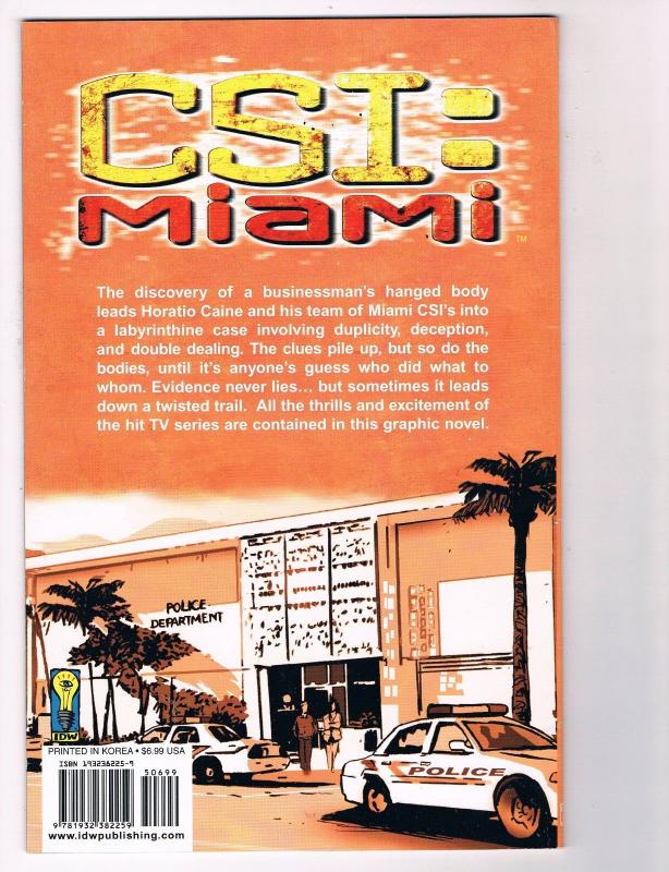 CSI: Miami Thou Shalt Not TPB IDW Comic Books Hi-Res Scans Awesome Issue!!!!! T3