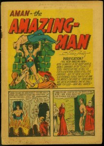 Amazing-Man #11 1940- Rare Centaur- Bill Everett- Magician from Mars  -