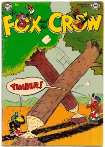 FOX and the CROW #17 (June 1954) 36 Pages of Madcap Jim Davis Hijinx!  VG/FN