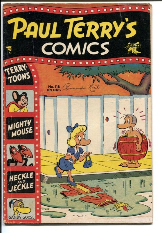 Paul Terry's Comics #118 1954-Mighty Mouse-Heckle & Jeckle-Gandy Goose-VG