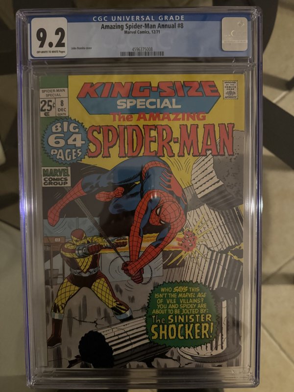 Amazing Spider-Man Annual #8 – CGC 9.2   King Size (1971)