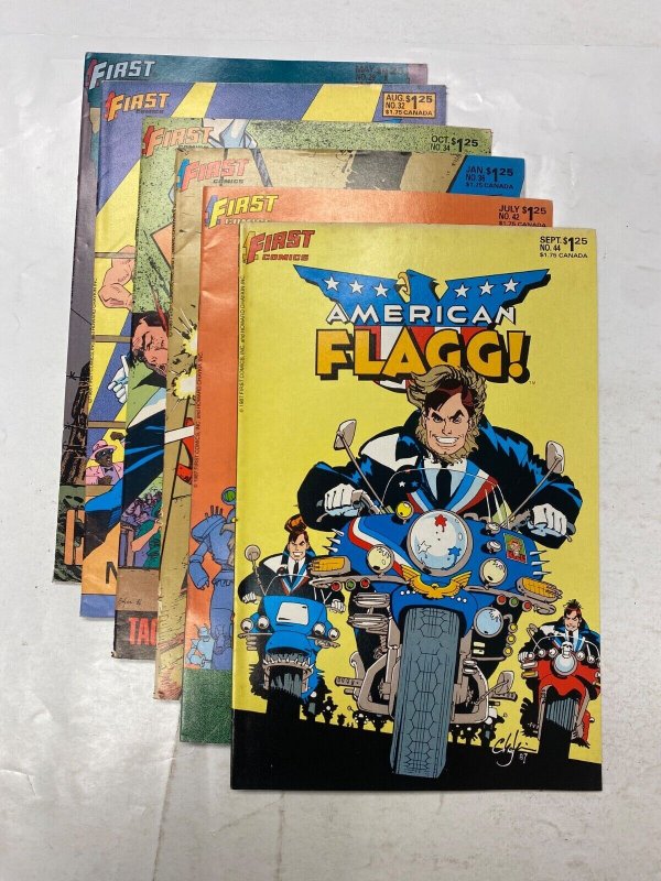 6 American Flagg! #29 32 34 36 42 44 FIRST comic book 56 KM41