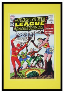 Justice League of America #9 Framed 12x18 Official Repro Cover Display