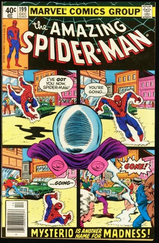 AMAZING SPIDER-MAN #199-1979-MYSTERIO-MARVEL-fine/very fine FN/VF