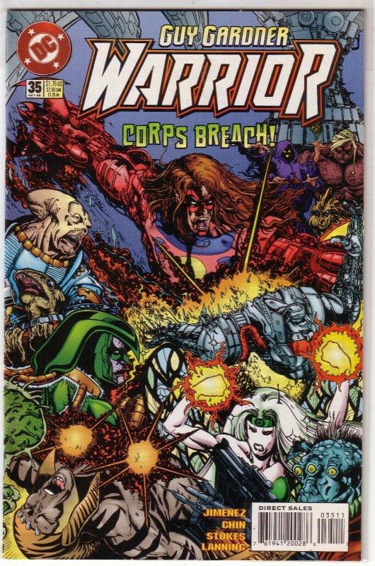 Guy Gardner Reborn/Warrior 1-44 (minus 4) Reborn Mosaic Green Lantern, lot of 63