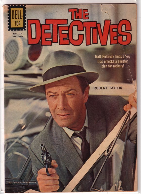 Detectives   #1240 GD (1962 Dell) Robert Taylor photo cover